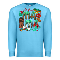 Ocean Blue Dog Mama Premium Sweatshirt - texasbilliewilder