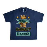 Navy world's best daddy ever Urban Heavy Tee - Jasminsmagicworld