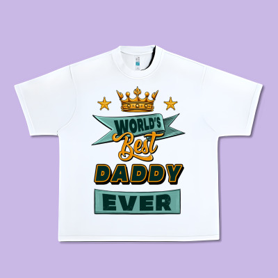 World's Best Daddy Ever Urban Heavy Tee Designed By Jasminsmagicworld