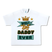 White world's best daddy ever Urban Heavy Tee - Jasminsmagicworld