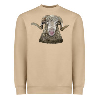 Mushroom rambouillet sheep head Heavyweight Sweatshirt - LillyAllenDesigns