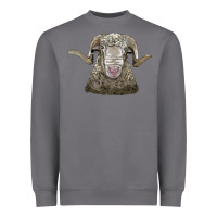 Storm rambouillet sheep head Heavyweight Sweatshirt - LillyAllenDesigns