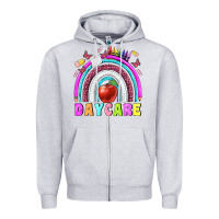 Heather Grey daycare Zipper Hoodie - BundleAndBundleShop
