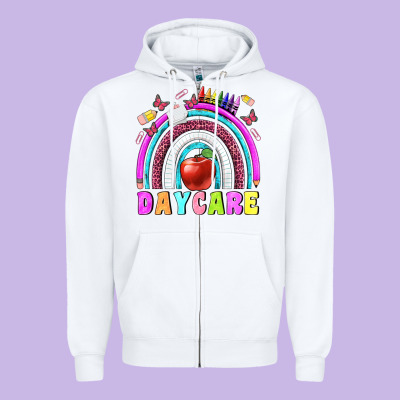 Daycare Zipper Hoodie Designed By Bundleandbundleshop