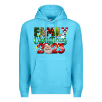 Ocean Blue family christmas 2023 Premium Hoodie - texasbilliewilder