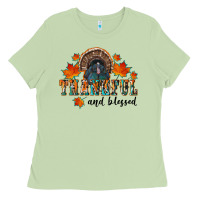 Matcha thankful and blessed Ladies Tee - RanaPortraitStore