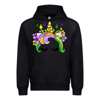 Black unicorn mardi gras olivia Urban Hoodie - OliviaCreatesArt
