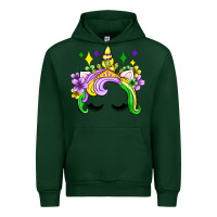 Forest Green unicorn mardi gras olivia Urban Hoodie - OliviaCreatesArt