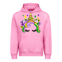 Fuchsia Pink unicorn mardi gras olivia Urban Hoodie - OliviaCreatesArt