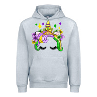 Heather Grey unicorn mardi gras olivia Urban Hoodie - OliviaCreatesArt