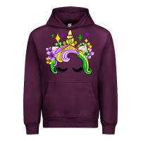 Mauve Wine unicorn mardi gras olivia Urban Hoodie - OliviaCreatesArt