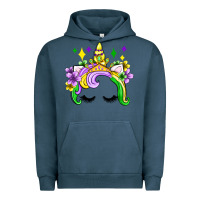 Pigment Midnight Navy unicorn mardi gras olivia Urban Hoodie - OliviaCreatesArt