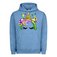 Pigment Pebble Blue unicorn mardi gras olivia Urban Hoodie - OliviaCreatesArt