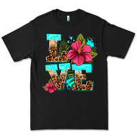 Black love summer with flowers Premium Tee - AdoDesignShop
