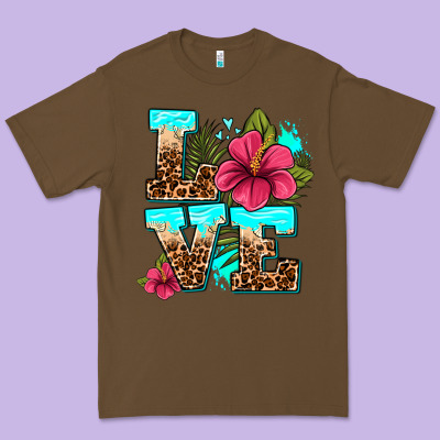Love Summer With Flowers Premium Tee Designed By Adodesignshop