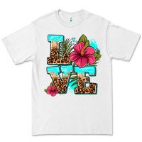 White love summer with flowers Premium Tee - AdoDesignShop