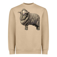 Mushroom merino wool sheep Heavyweight Sweatshirt - LillyAllenDesigns
