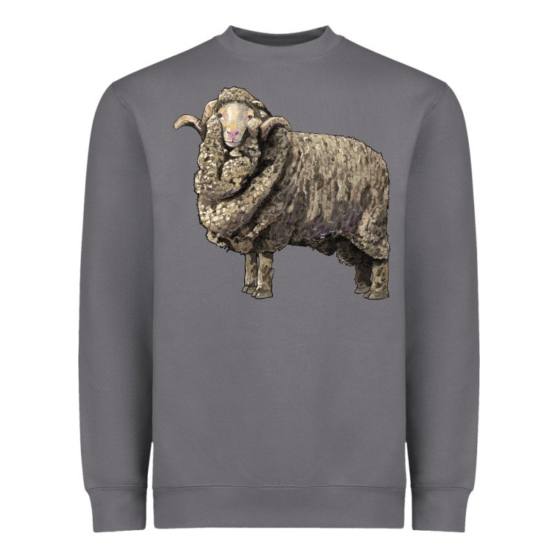 Merino Wool Sheep Heavyweight Sweatshirt by LillyAllenDesigns | Teevron