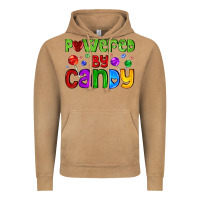 Powered By Candy With Lollipops Vintage Hoodie | Teevron