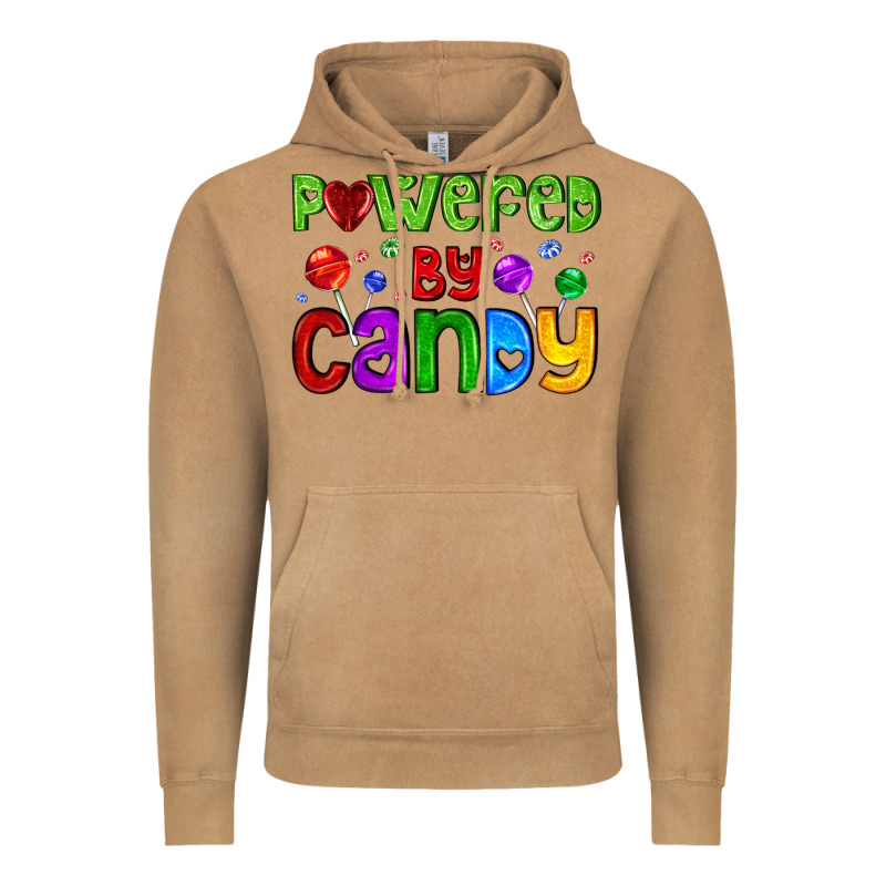 Powered By Candy With Lollipops Vintage Hoodie by AdoDesignShop | Teevron