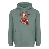 Sage christmas scarf heifer Heavyweight Hoodie - RanaPortraitStore