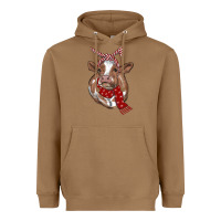 Toasted Coconut christmas scarf heifer Heavyweight Hoodie - RanaPortraitStore