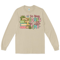 Mushroom so many books so little time Long Sleeve Tee - MaliasSmallBusiness