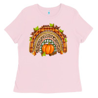 Bubblegum Pink fall rainbow Ladies Tee - Zillion Design Studio