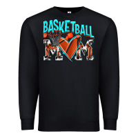 Black Basketball Mom Premium Sweatshirt - NancyCooperArtShop
