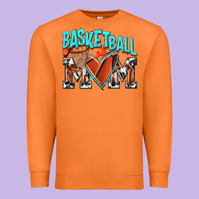 Basketball Mom Premium Sweatshirt Designed By Nancycooperartshop