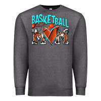 Charcoal Heather Basketball Mom Premium Sweatshirt - NancyCooperArtShop
