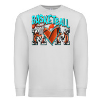 Dove Grey Basketball Mom Premium Sweatshirt - NancyCooperArtShop