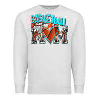 Oatmeal Heather Basketball Mom Premium Sweatshirt - NancyCooperArtShop