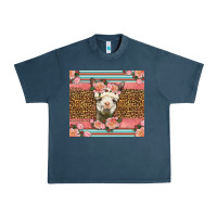 Midnight Navy llama and roses glitter Urban Heavy Tee - LillyAllenDesigns