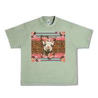 Oil Green llama and roses glitter Urban Heavy Tee - LillyAllenDesigns