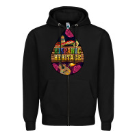 Black teardrop Hispanic Heritage Zipper Hoodie - BundleAndBundleShop