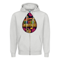 Dove Grey teardrop Hispanic Heritage Zipper Hoodie - BundleAndBundleShop