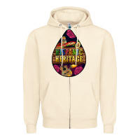 Sandshell teardrop Hispanic Heritage Zipper Hoodie - BundleAndBundleShop