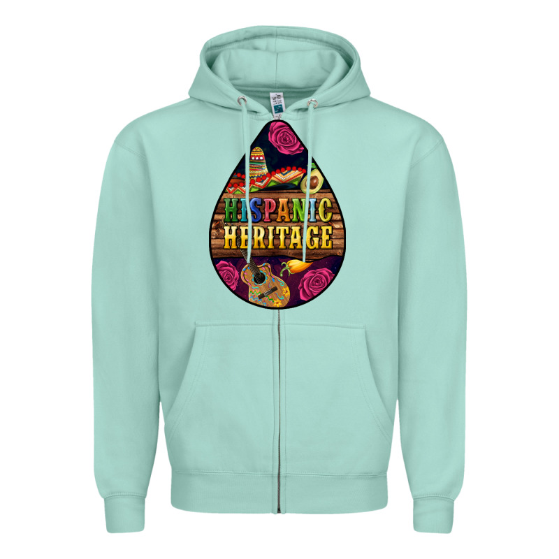 Teardrop Hispanic Heritage Zipper Hoodie by BundleAndBundleShop | Teevron