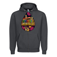 Smoke teardrop Hispanic Heritage Zipper Hoodie - BundleAndBundleShop