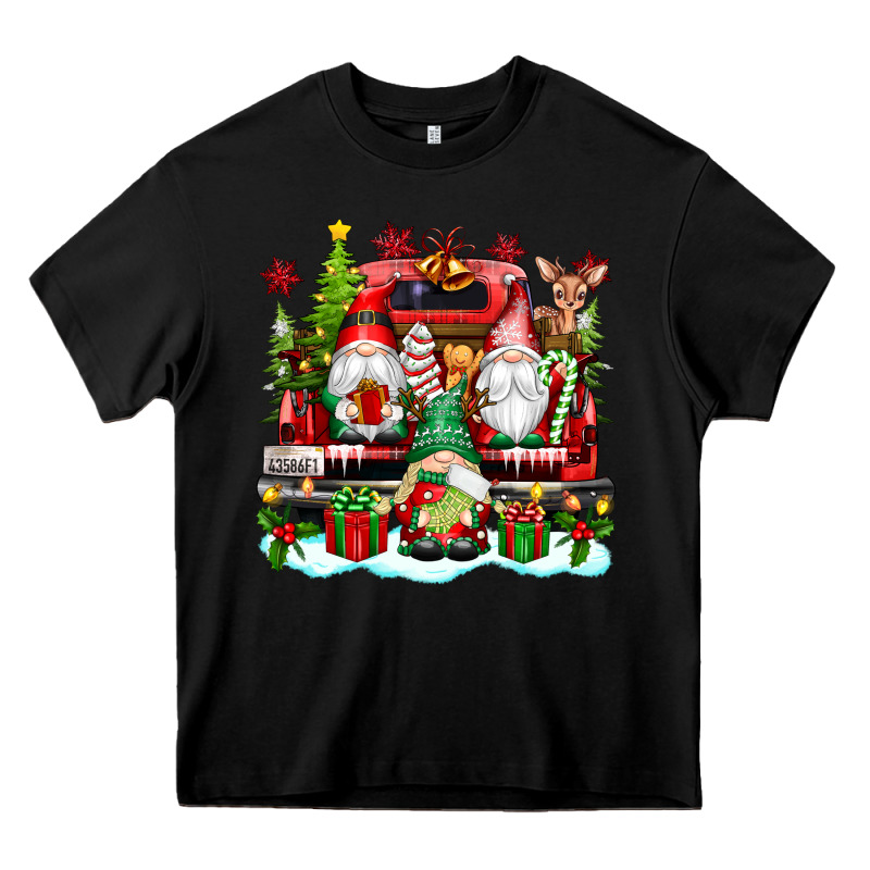 Christmas Gnome Truck Heavy Core Tee by texasbilliewilder | Teevron
