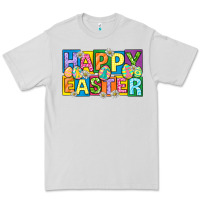 Dove Grey happy easter with eggs Premium Tee - Neo Western