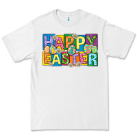 White happy easter with eggs Premium Tee - Neo Western