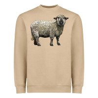 Mushroom hampshire sheep Heavyweight Sweatshirt - LillyAllenDesigns