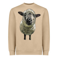 Mushroom hampshire sheep head Heavyweight Sweatshirt - LillyAllenDesigns