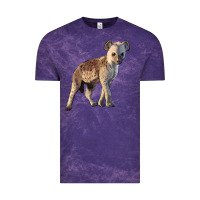 Cloud Purple Baby Hyena Illustrations Vintage Tee - LillyAllenDesigns