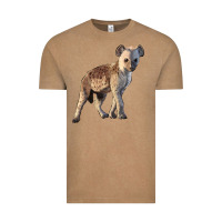 Vintage Coffee Baby Hyena Illustrations Vintage Tee - LillyAllenDesigns