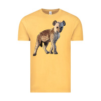 Vintage Mustard Baby Hyena Illustrations Vintage Tee - LillyAllenDesigns