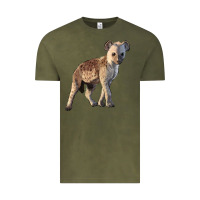 Vintage Olive Baby Hyena Illustrations Vintage Tee - LillyAllenDesigns