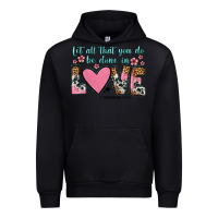 Black let all that you do be done in love Urban Hoodie - OliviaCreatesArt